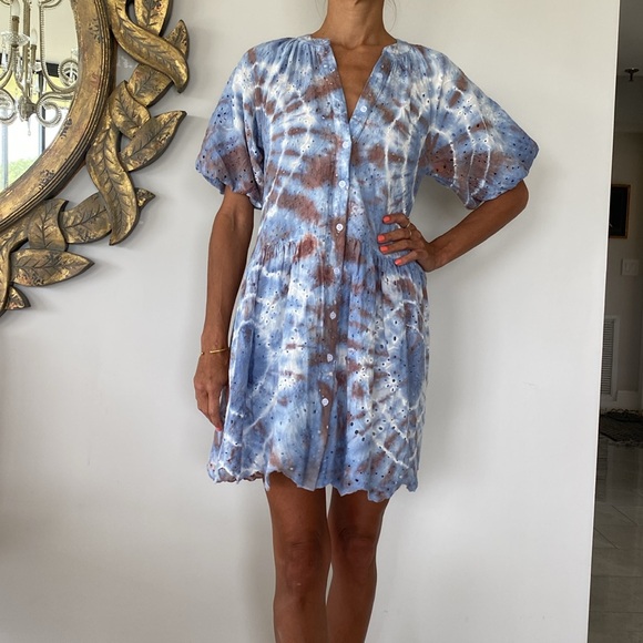Stitchdrop eyelet tie dye dress - Picture 3 of 14